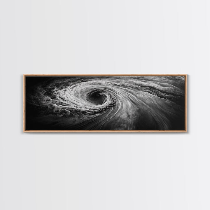 Ocean Vortex, Surreal Motion, Abstract Water, Canvas Print, Modern Coastal Decor, Bathroom Wall Art, Minimalist Abstract Photography