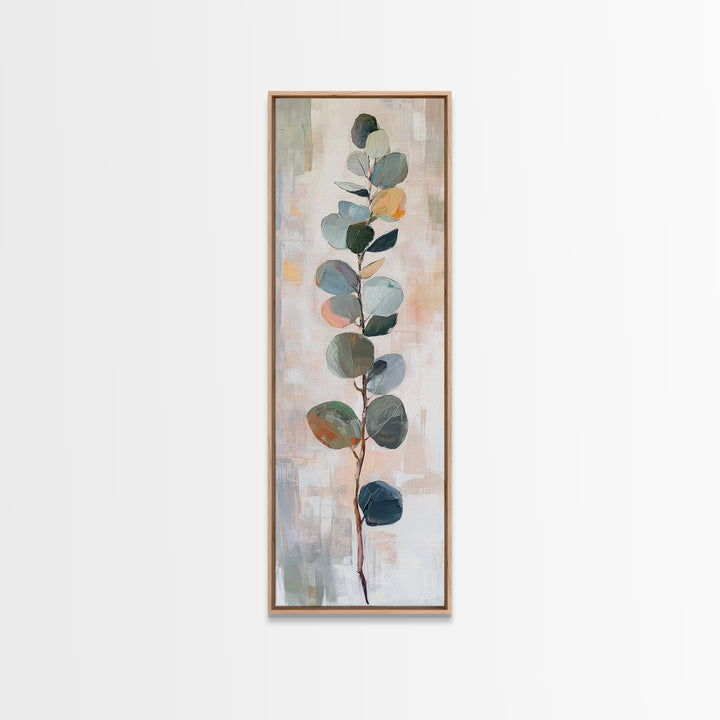 Minimal Eucalyptus Branch Botanical Wall Art, Sage Green Wall Decor, Neutral Botanical Art Print, Modern Farmhouse Home Decor