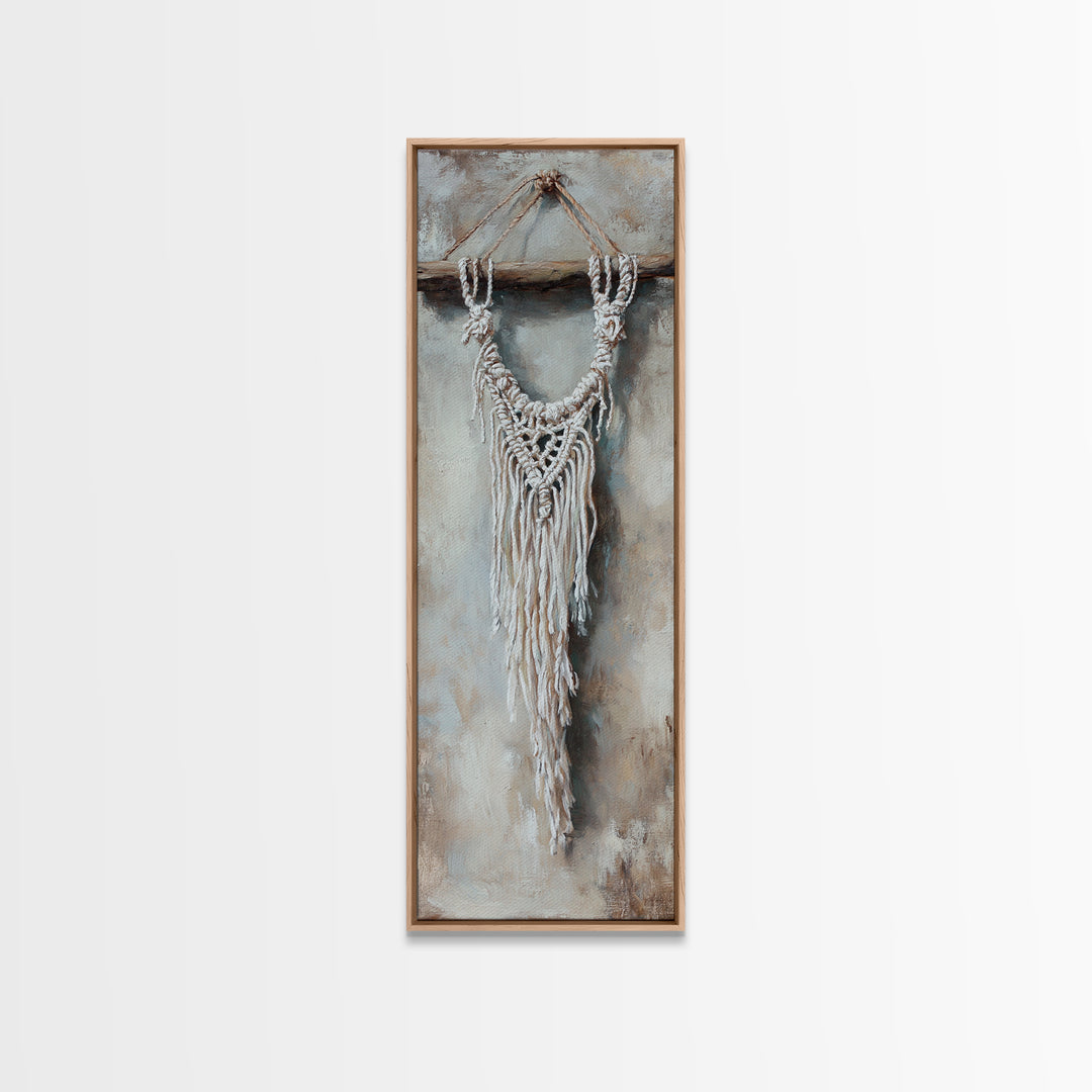 White Macrame Wall Hanging Wall Art, Boho Wall Decor, Neutral Home Decor, Textured Wall Art, Rustic Apartment Decor Gift