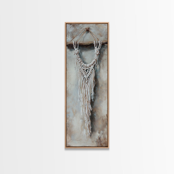 White Macrame Wall Hanging Wall Art, Boho Wall Decor, Neutral Home Decor, Textured Wall Art, Rustic Apartment Decor Gift