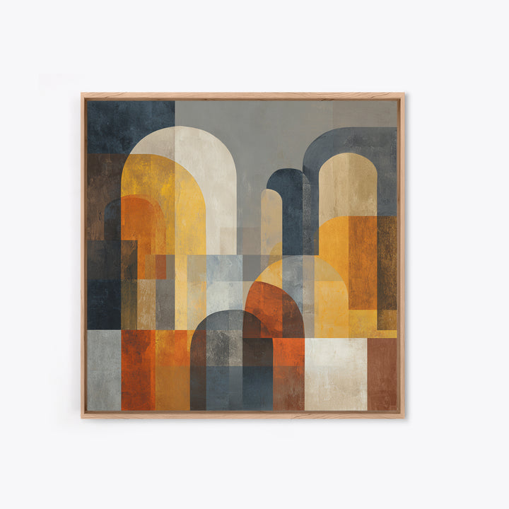 Neutral Abstract Arches Canvas Print, Above Bed Art, Wall Decor, Bedroom Decor, Abstract Art, Serenity, Apartment Decor, ABA-1x1-4