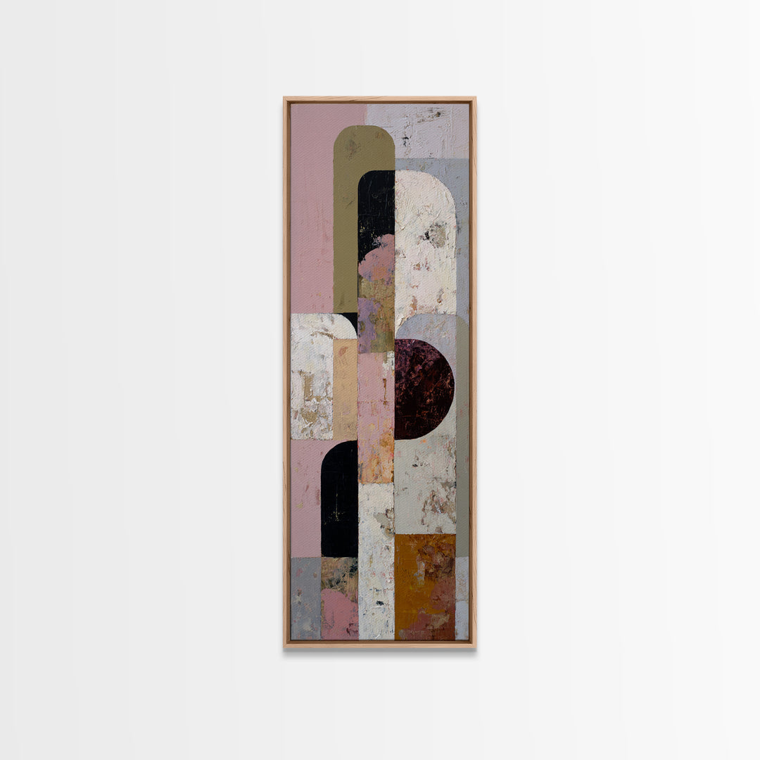 Neutral Abstract Arches Canvas Print, Above Bed Art, Printable Wall Art, Bedroom Decor, Fine Art, Serenity, Whimsical Decor, ABA-1x3-40