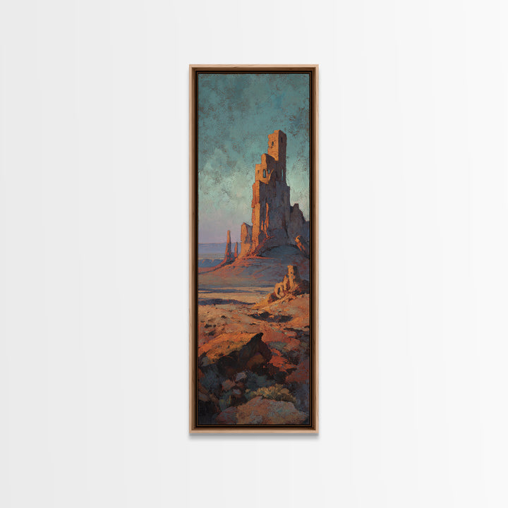 Dreamy Desert Sunset Canvas Print, Above Bed Art, Large Wall Art, Bedroom Decor, Fine Art, Serenity, Japanese Wall Art, ABA-1x3-43