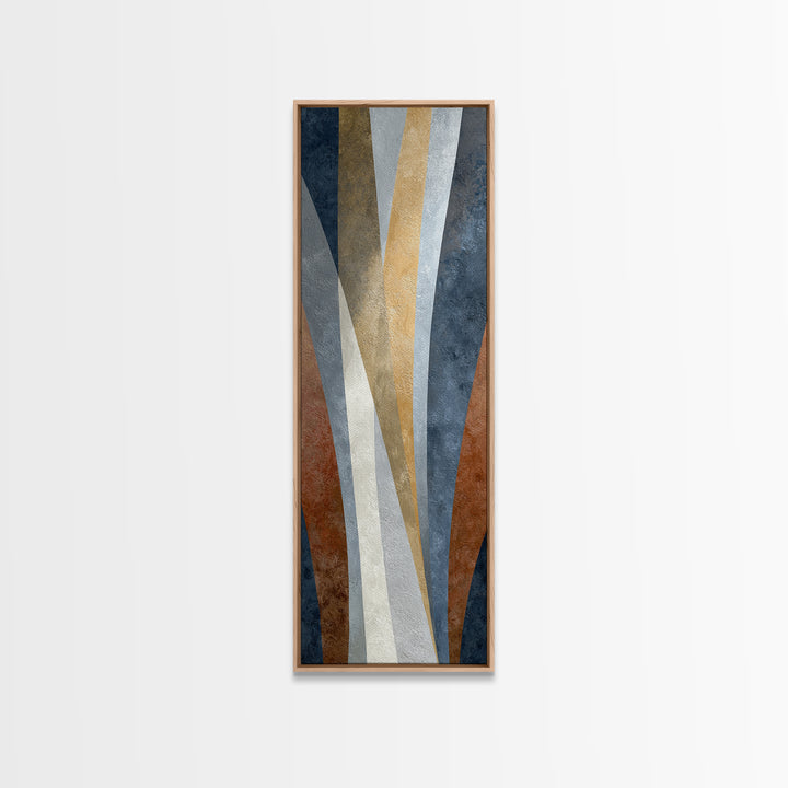 Neutral Abstract Arches Framed Canvas Print, Above Bed Art, Canvas Wall Art, Bedroom Decor, Abstract Art, Serenity, ABA-1x3-64