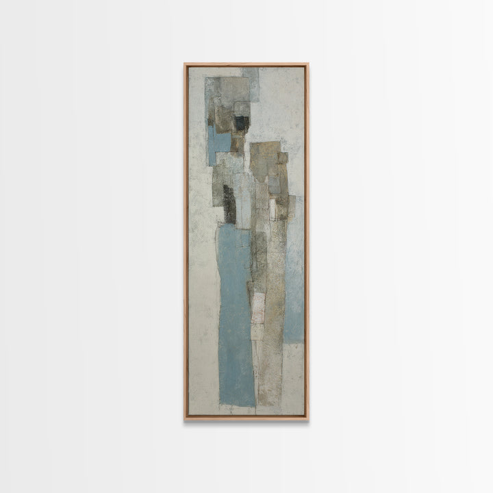Minimal Two Figure Line Drawing Canvas Print, Above Bed Art, Bedroom Decor, Oil Painting, Serenity, Boho Decor, Western Decor, ABA-1x3-68