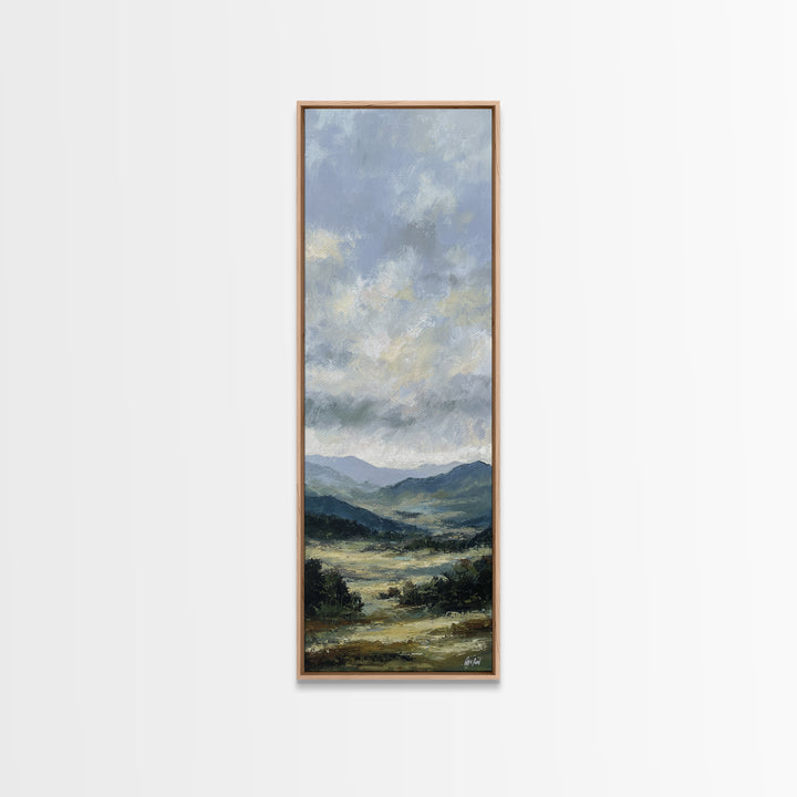 Soft Romantic Landscape Canvas Print, Above Bed Art, Art Print, Bedroom Decor, Fine Art, Serenity, Dorm Decor, Large Wall Art, ABA-1x3-77