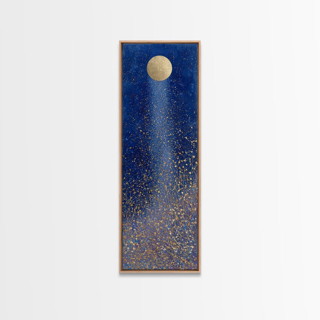 Subtle Celestial Scene Canvas Print, Above Bed Art, 3 Piece Wall Art, Bedroom Decor, Oil Painting, Serenity, Textured Painting, ABA-1x3-97