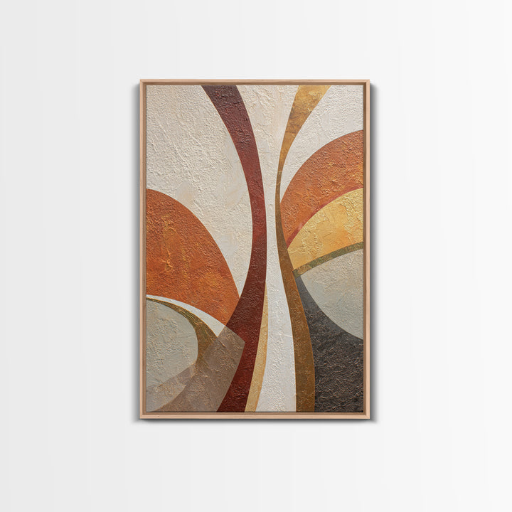Abstract Sunrise Geometry Framed Canvas Print, Above Bed Art, Apartment Decor, Bedroom Decor, Serenity, Photography Prints, ABA-2x3-28