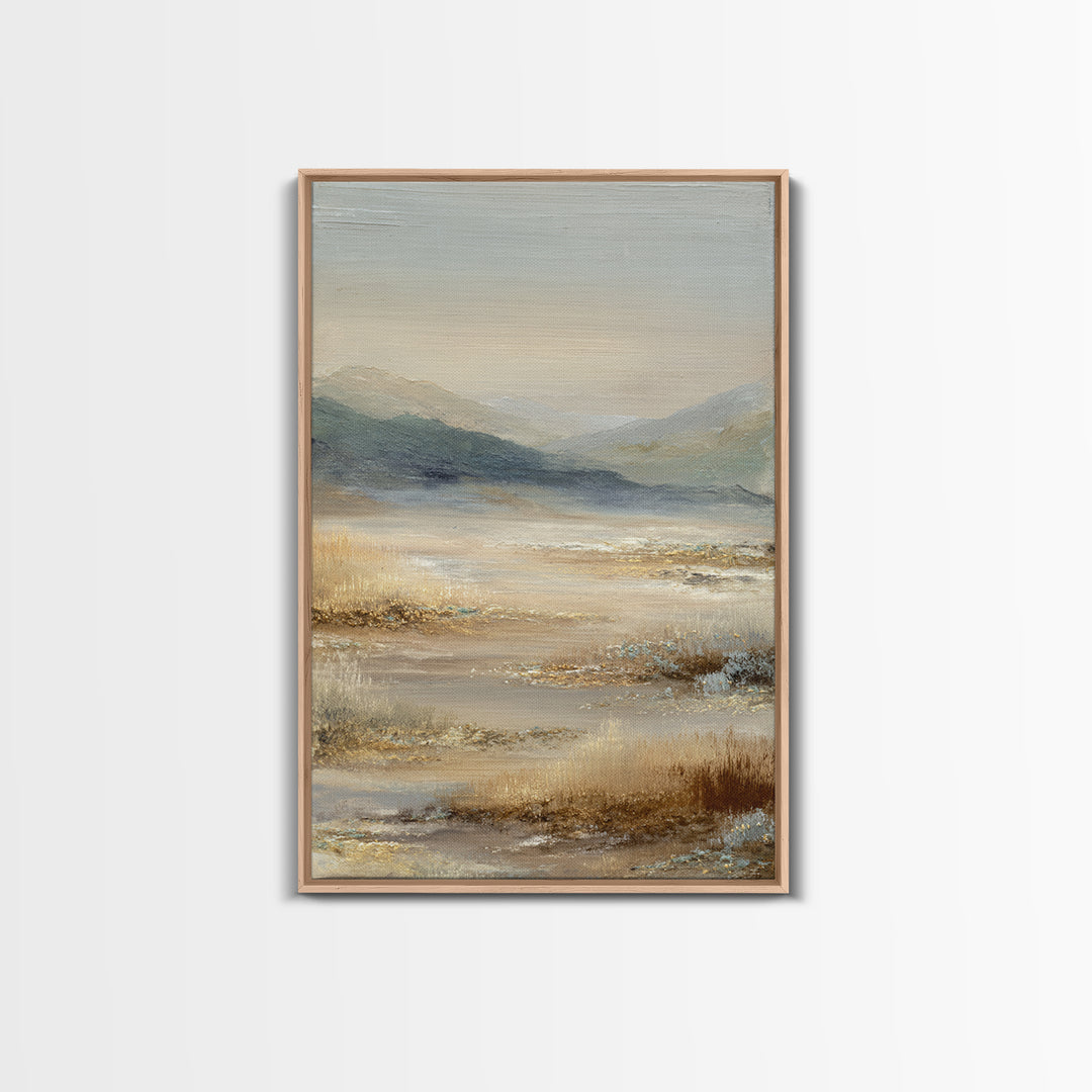 Panoramic Misty Mountain Landscape Canvas Print, Above Bed Art, Apartment Decor, Bedroom Decor, Serenity, Photography Prints, ABA-2x3-81