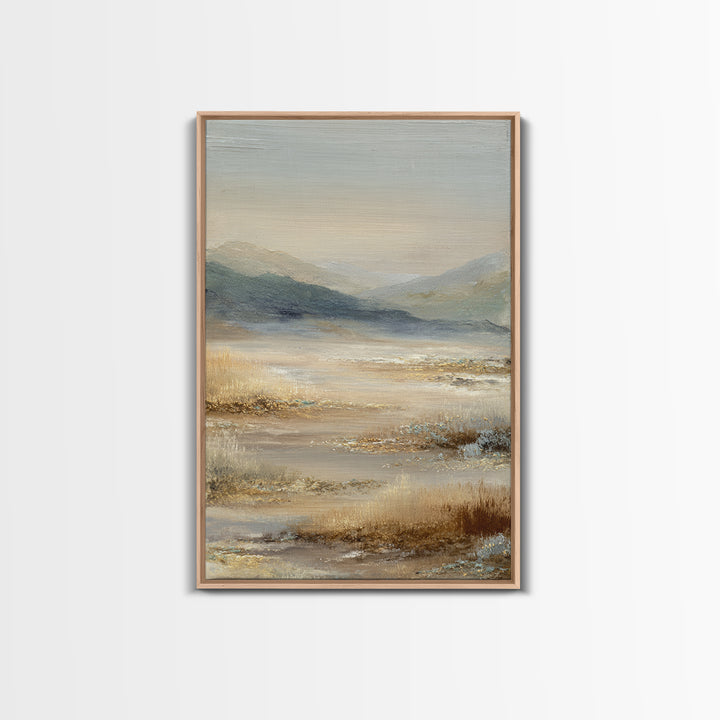 Panoramic Misty Mountain Landscape Canvas Print, Above Bed Art, Apartment Decor, Bedroom Decor, Serenity, Photography Prints, ABA-2x3-81