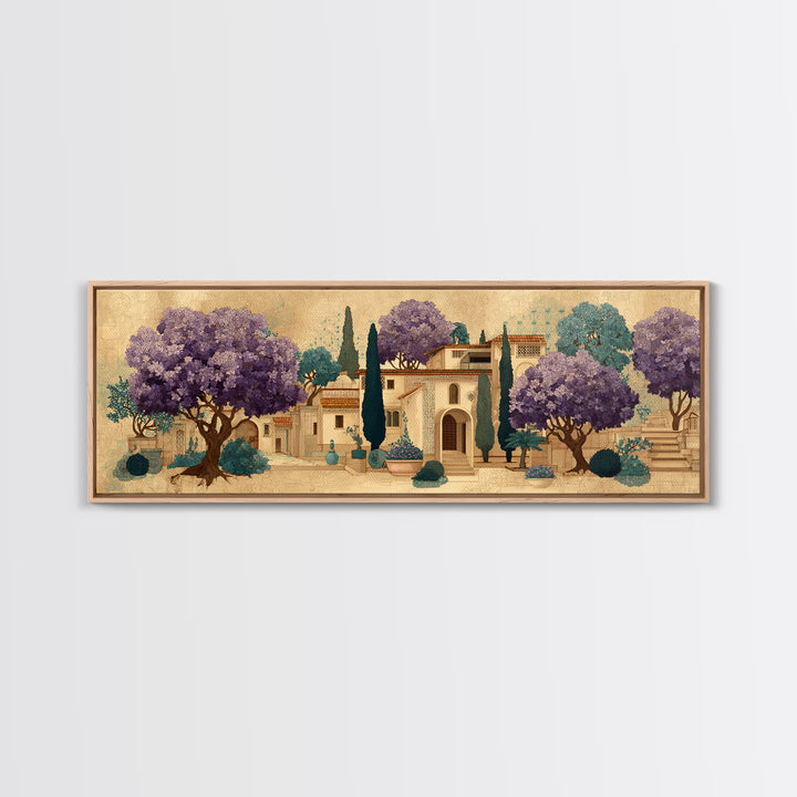 Oversized Lavender Field Canvas Print, Above Bed Art, Art Print, Bedroom Decor, Fine Art, Serenity, Dorm Decor, Large Wall Art, ABA-3x1-35