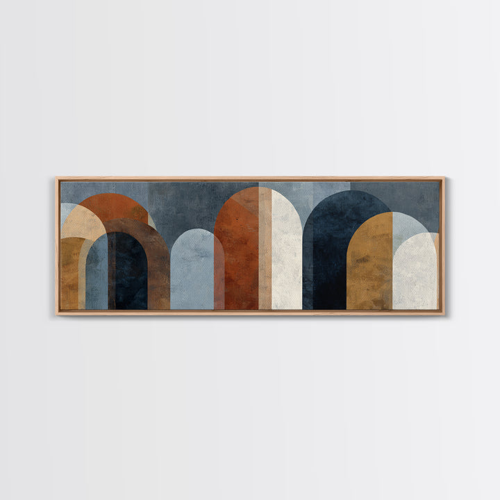 Neutral Abstract Arches Canvas Print, Above Bed Art, Wall Art Prints, Bedroom Decor, Fine Art, Serenity, Boho Wall Art, ABA-3x1-92