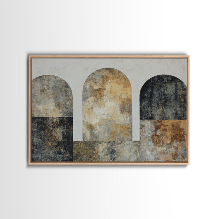 Neutral Abstract Arches Canvas Print, Above Bed Art, Bedroom Wall Decor, Bedroom Decor, Abstract Art, Serenity, ABA-3x2-56