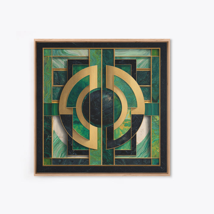 Deco Doorway Study Canvas Print, Art Deco Art, Art Deco, Living Room Decor, Oil Painting, Glamour, Art Deco Wallpaper, ADA-1x1-15