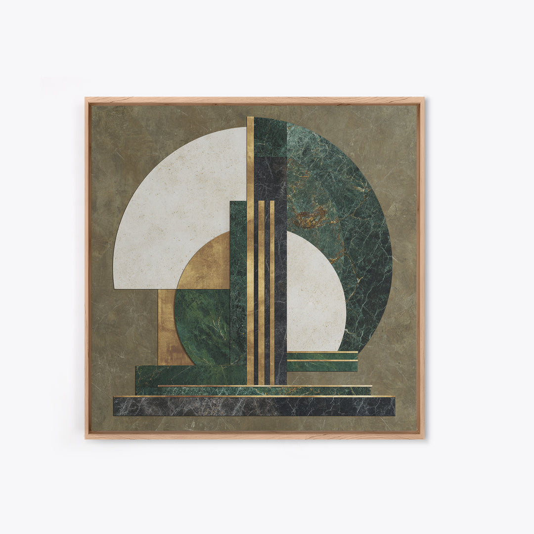 Deco Doorway Study Framed Canvas Print, Art Deco Art, Neutral Decor, Living Room Decor, Fine Art, Glamour, Home Decor, ADA-1x1-63