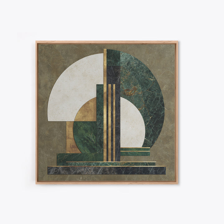 Deco Doorway Study Framed Canvas Print, Art Deco Art, Neutral Decor, Living Room Decor, Fine Art, Glamour, Home Decor, ADA-1x1-63