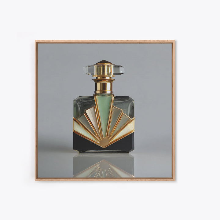 Ornate Perfume Bottle Canvas Print, Art Deco Art, Boho Decor, Living Room Decor, Fine Art, Glamour, Art Prints, Digital Art, ADA-1x1-82