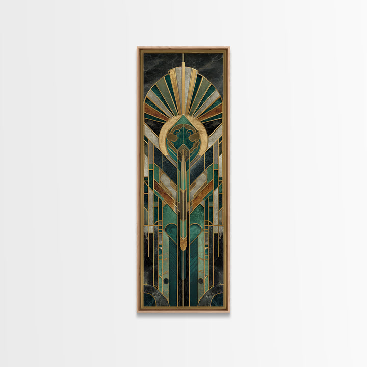 Luxury Cocktail Glass Canvas Print, Art Deco Art, Removable Wallpaper, Living Room Decor, Abstract Art, Glamour, Luxury Decor, ADA-1x3-41