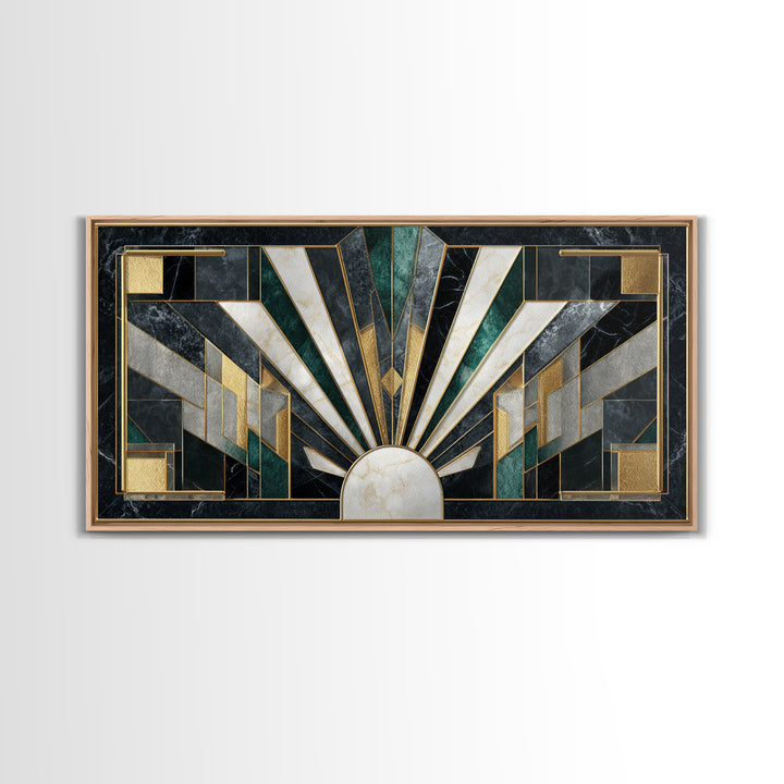 Luxury Cocktail Glass Framed Canvas Print, Art Deco Art, Printable Art, Living Room Decor, Abstract Art, Glamour, Neutral Decor, ADA-2x1-97