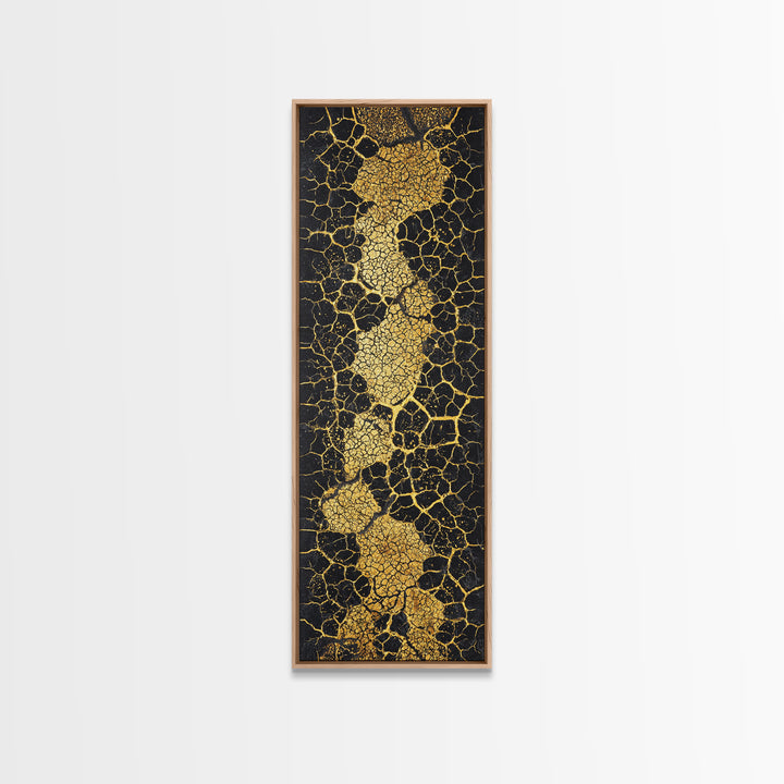 Gold Abstract Africa Map Wall Art, African Abstract, Black And Gold Art, Textured Art Print, Modern African Home Decor Gift