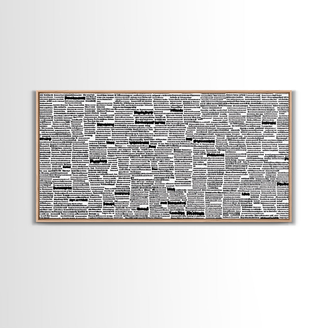 Black White Typographic Africa Map Wall Art, Modern African Art Print, Afrocentric Office Decor, Cultural Statement Piece