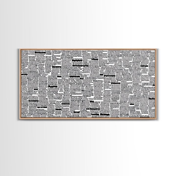 Black White Typographic Africa Map Wall Art, Modern African Art Print, Afrocentric Office Decor, Cultural Statement Piece