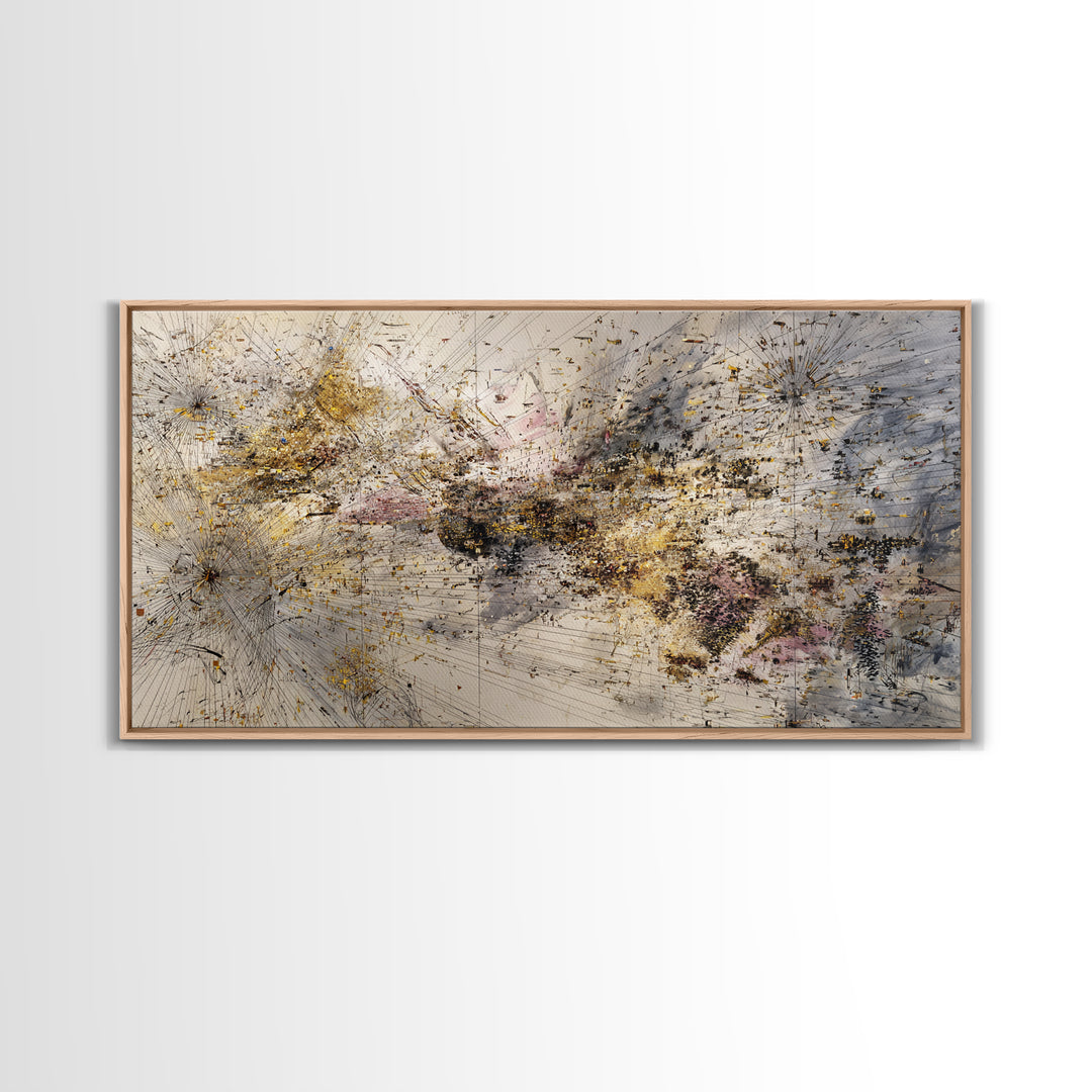 Gold And Blush Abstract Energy Wall Art, African Art Abstract, Modern Canvas Art, Textured Art Print, Elegant Home Decor
