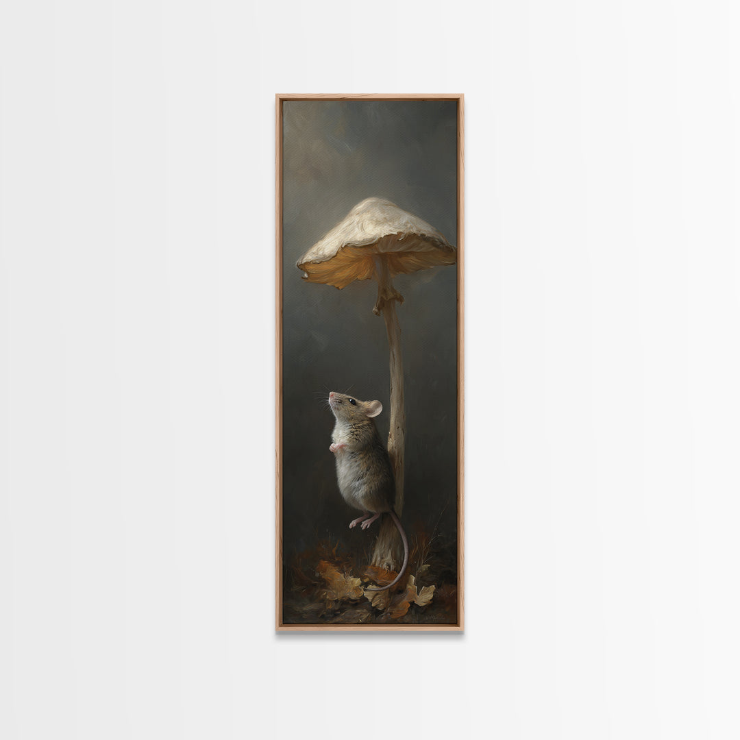 Tiny Field Mouse Canvas Print, Animal Art, Fine Art Print, Living Room Decor, Fine Art, Creature, Wall Decor, Digital Prints, ANI-1x3-94