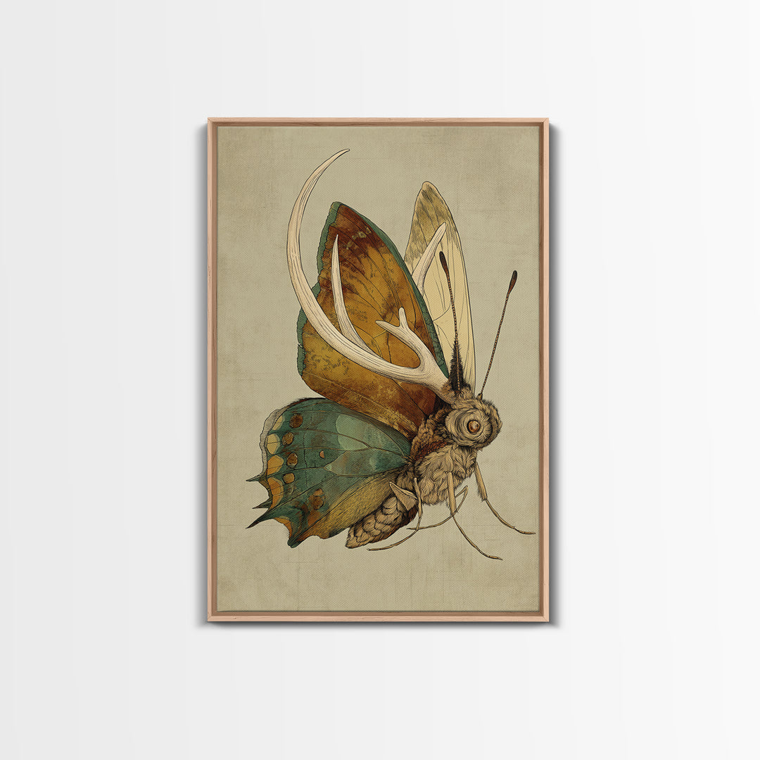 Butterfly Specimen Composition Canvas Print, Animal Art, Statement Artwork, Living Room Decor, Fine Art, Creature, Wall Decor, ANI-2x3-31