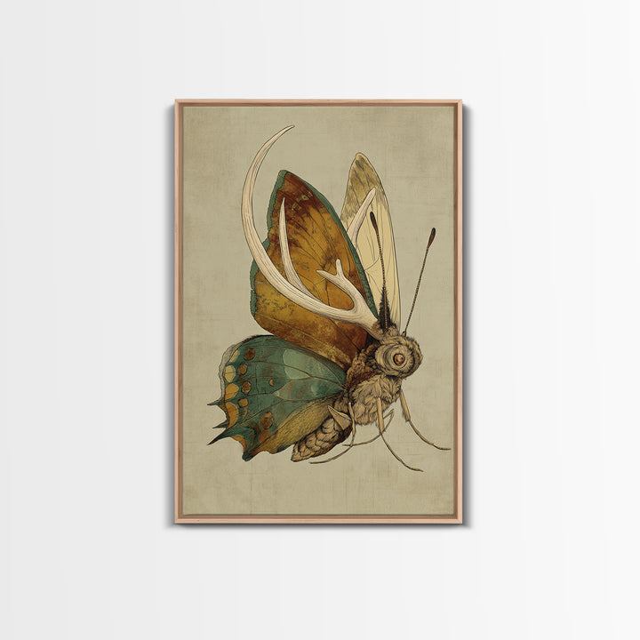 Butterfly Specimen Composition Canvas Print, Animal Art, Statement Artwork, Living Room Decor, Fine Art, Creature, Wall Decor, ANI-2x3-31