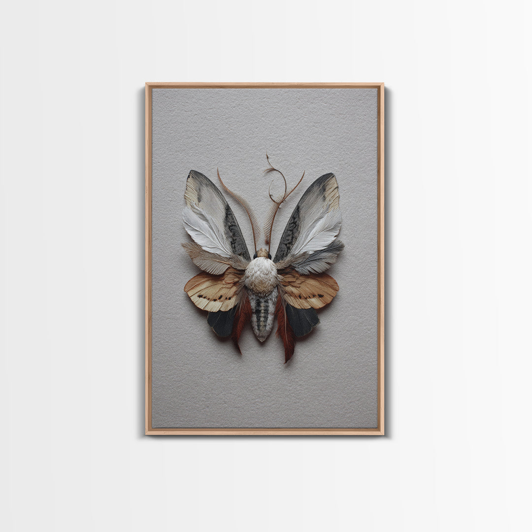 Butterfly Specimen Composition Canvas Print, Animal Art, Art, Living Room Decor, Creature, Original Art, Nursery Wall Art, ANI-2x3-79