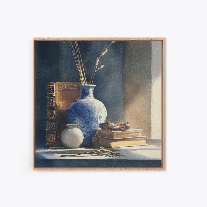 Sunlit Interior Still Life Canvas Print, Art, Canvas Art, Living Room Decor, Fine Art, Horizontal Wall Art, Home Decor, ART-1x1-14