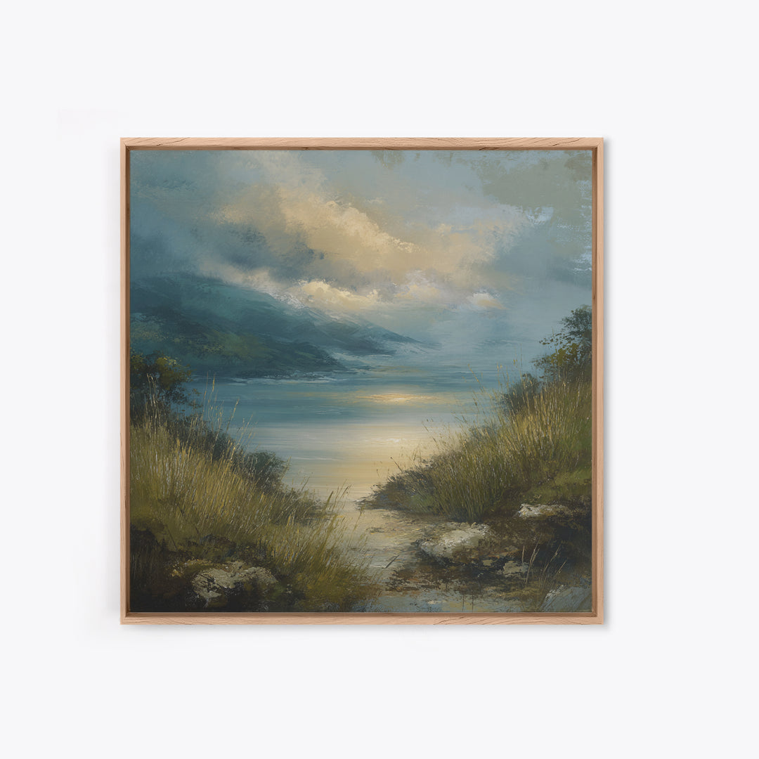 Quiet Mountain Scene Canvas Print, Art, Textured Wall Art, Living Room Decor, Fine Art, Gallery Decor, Wall Decor, ART-1x1-17