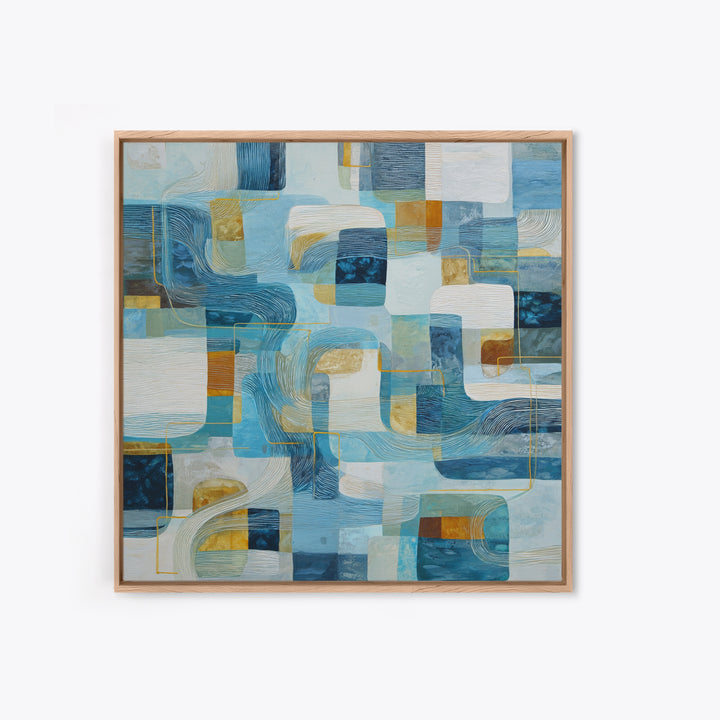 Abstract Water Forms Framed Canvas Print, Art, Canvas Art, Living Room Decor, Fine Art, Horizontal Wall Art, ART-1x1-43