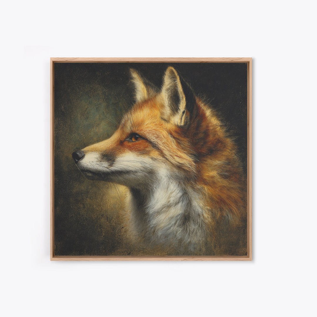 Elegant Animal Portrait Framed Canvas Print, Art, Ai Art, Living Room Decor, Fine Art, Home Decor, Gallery Decor, ART-1x1-66