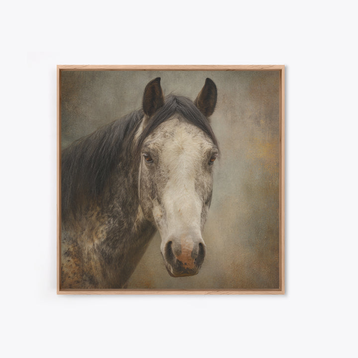 Elegant Animal Portrait Canvas Print, Art, Printable Art, Living Room Decor, Fine Art, Statement Artwork, Boho Decor, ART-1x1-90