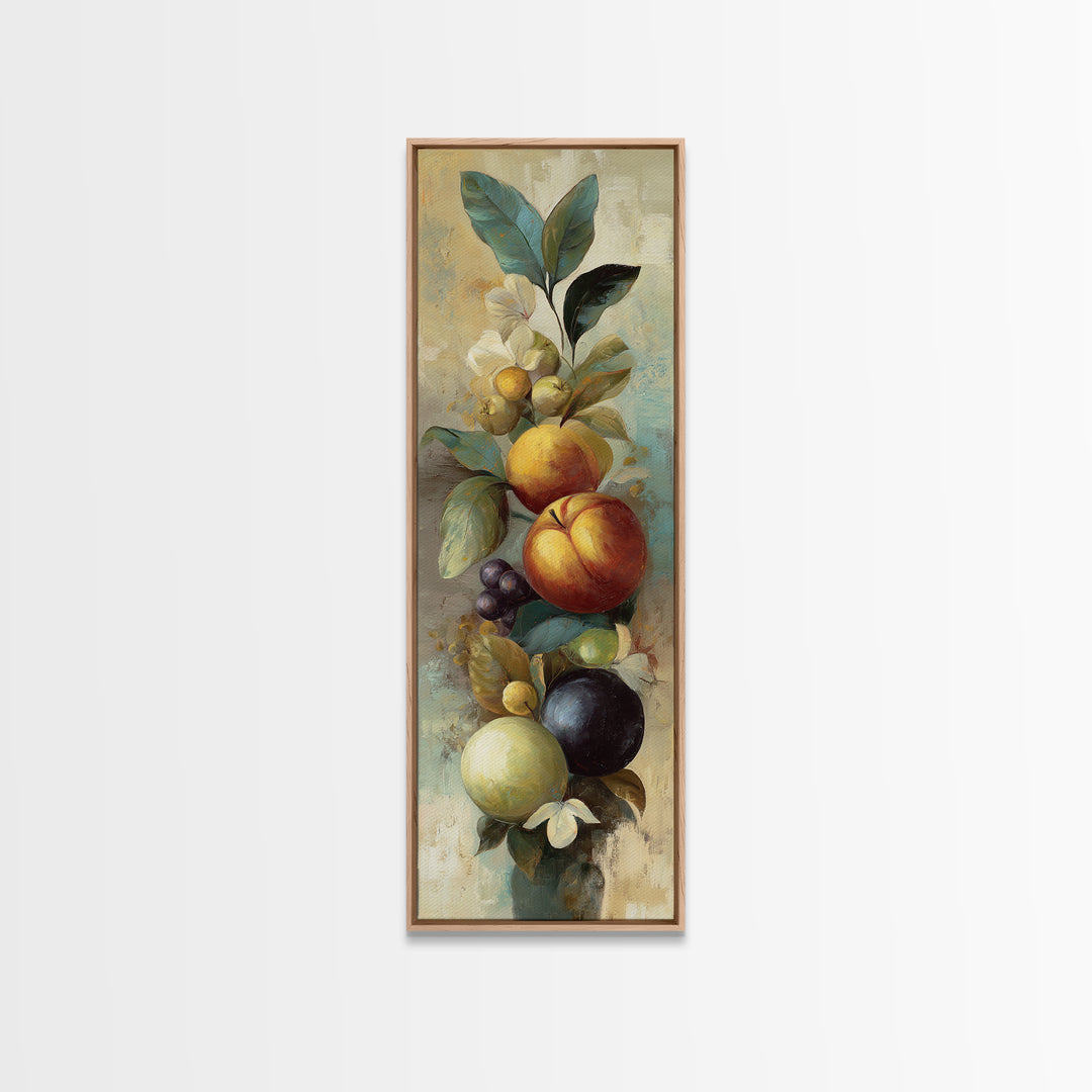 Bold Pop Fruit Composition Canvas Print, Art, Wall Art for Mom, Living Room Decor, Fine Art, Wood Wall Art, Prints Wall Art, ART-1x3-100