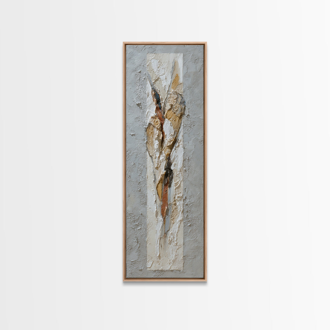 Textured Neutral Abstraction Canvas Print, Art, Textured Painting, Living Room Decor, Abstract Art, Digital Wall Art, ART-1x3-25