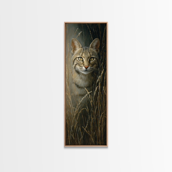 Elegant Animal Portrait Framed Canvas Print, Art, Textured Wall Art, Living Room Decor, Oil Painting, Gallery Decor, ART-1x3-30