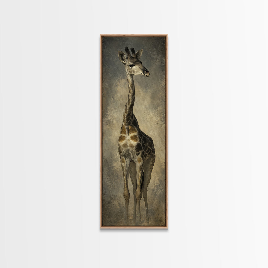 Elegant Animal Portrait Canvas Print, Art, Art Nouveau, Living Room Decor, Fine Art, Abstract Wall Art, Resin Art, ART-1x3-6