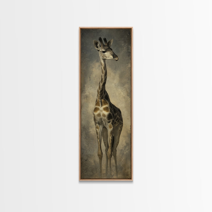 Elegant Animal Portrait Canvas Print, Art, Art Nouveau, Living Room Decor, Fine Art, Abstract Wall Art, Resin Art, ART-1x3-6