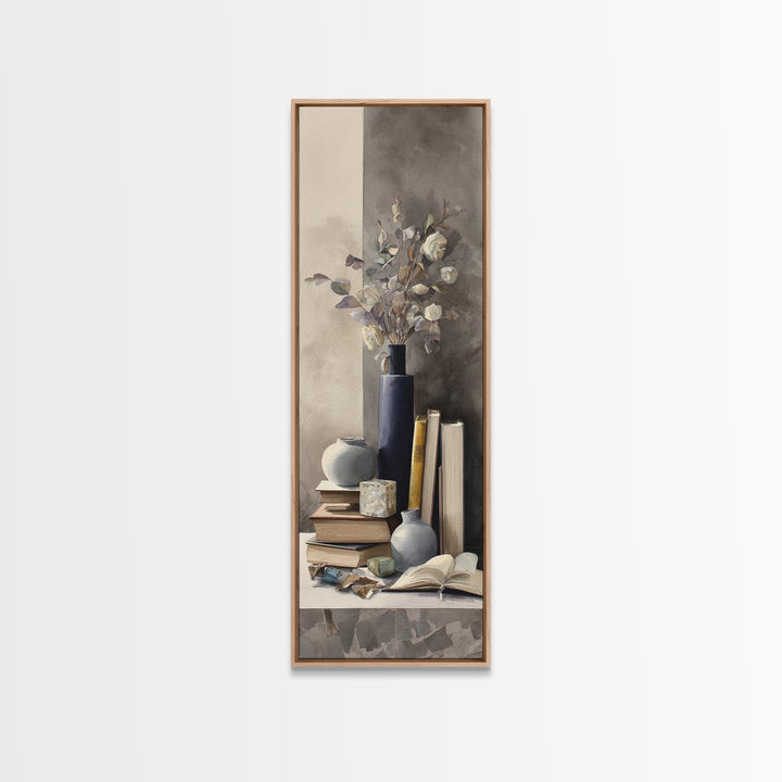 Sunlit Interior Still Life Framed Canvas Print, Art, Printable Art, Living Room Decor, Fine Art, Statement Artwork, ART-1x3-74