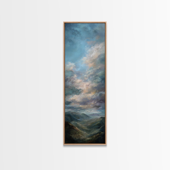 Quiet Mountain Scene Canvas Print, Art, Gallery Decor, Living Room Decor, Fine Art, Contemporary Art, Wall Art, ART-1x3-77