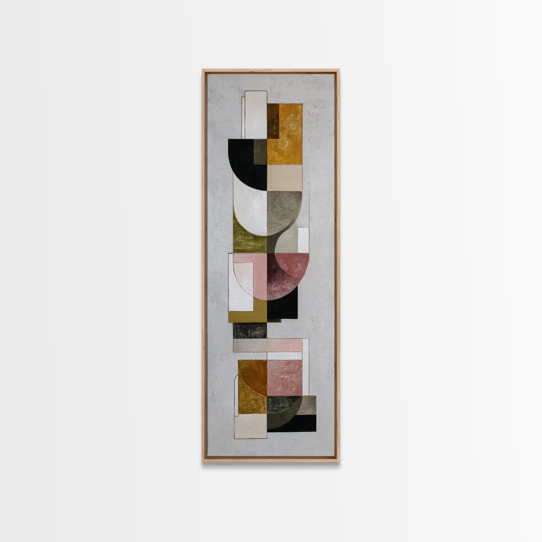 Geometric Color Study Canvas Print, Art, Fine Art Print, Living Room Decor, Abstract Art, Digital Art, Printable Wall Art, ART-1x3-93