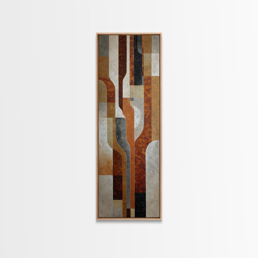 Textured Neutral Abstraction Canvas Print, Art, Black Art, Living Room Decor, Fine Art, Wall Decor, Neutral Decor, ART-1x3-97