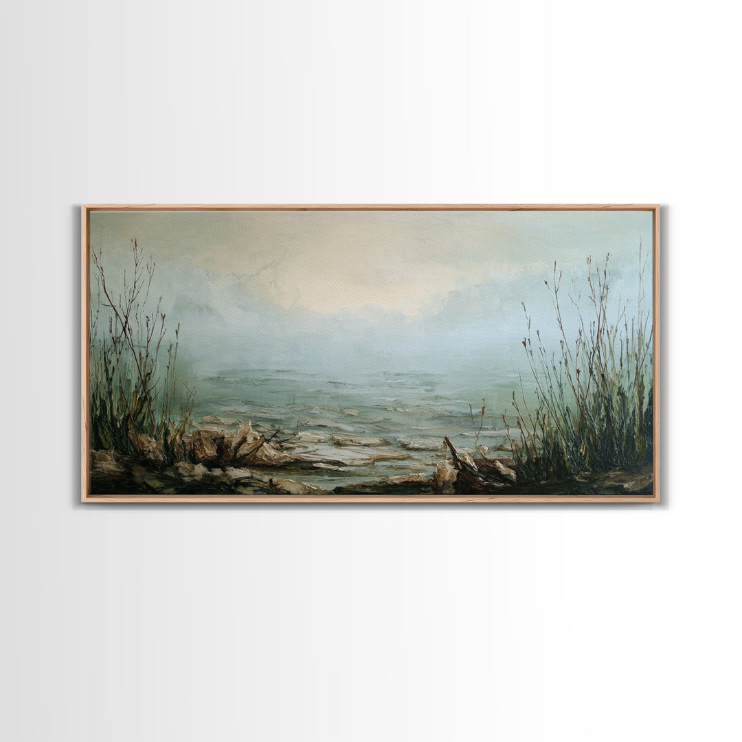 Surreal Dream Landscape Canvas Print, Art, Printable Wall Art, Living Room Decor, Watercolor Art, Canvas Art, ART-2x1-31