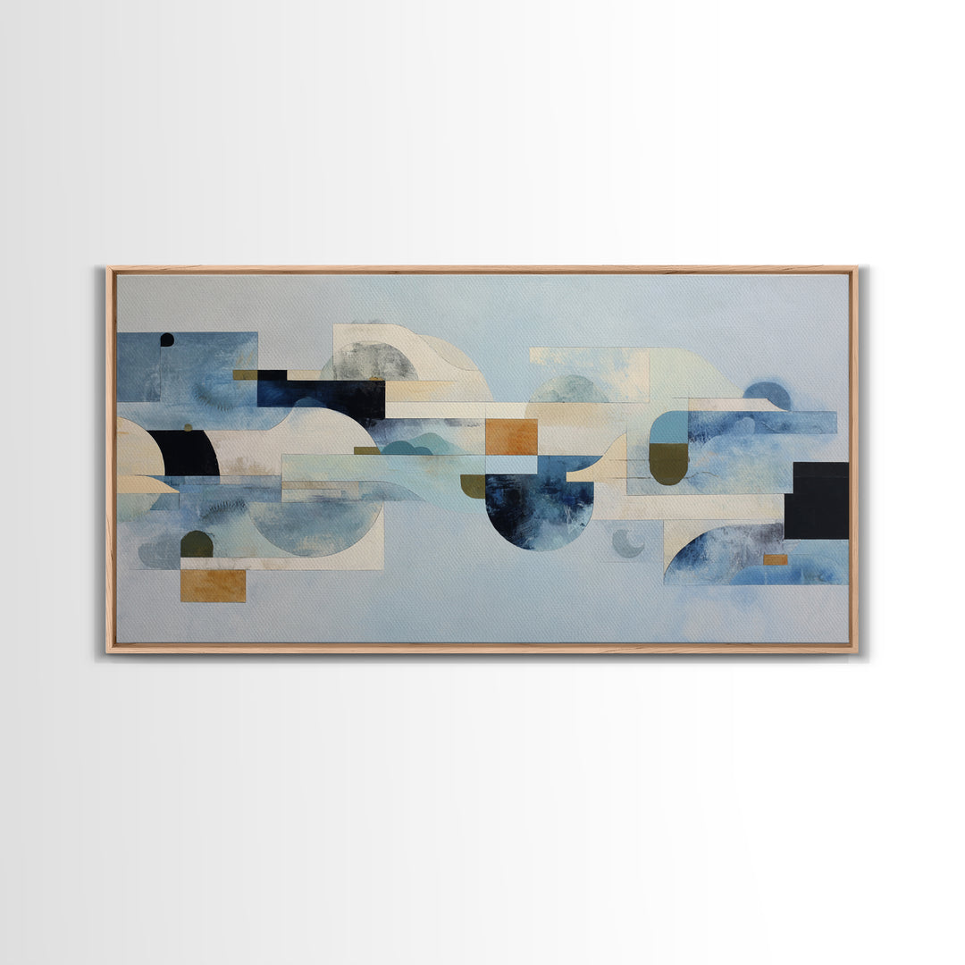Abstract Water Forms Canvas Print, Art, Living Room Decor, Fine Art, Art Nouveau, Framed Wall Art, Canvas Wall Art, ART-2x1-39
