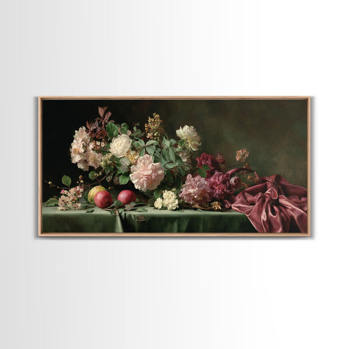 Museum Still Life Framed Canvas Print, Art, Contemporary Art, Living Room Decor, Oil Painting, Art Deco, Original Art, ART-2x1-45