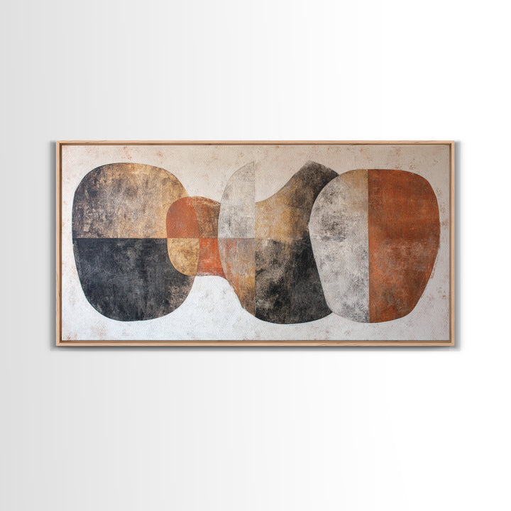 Simple Monochrome Figure Study Framed Canvas Print, Art, Digital Art, Living Room Decor, Fine Art, Abstract Art, ART-2x1-56