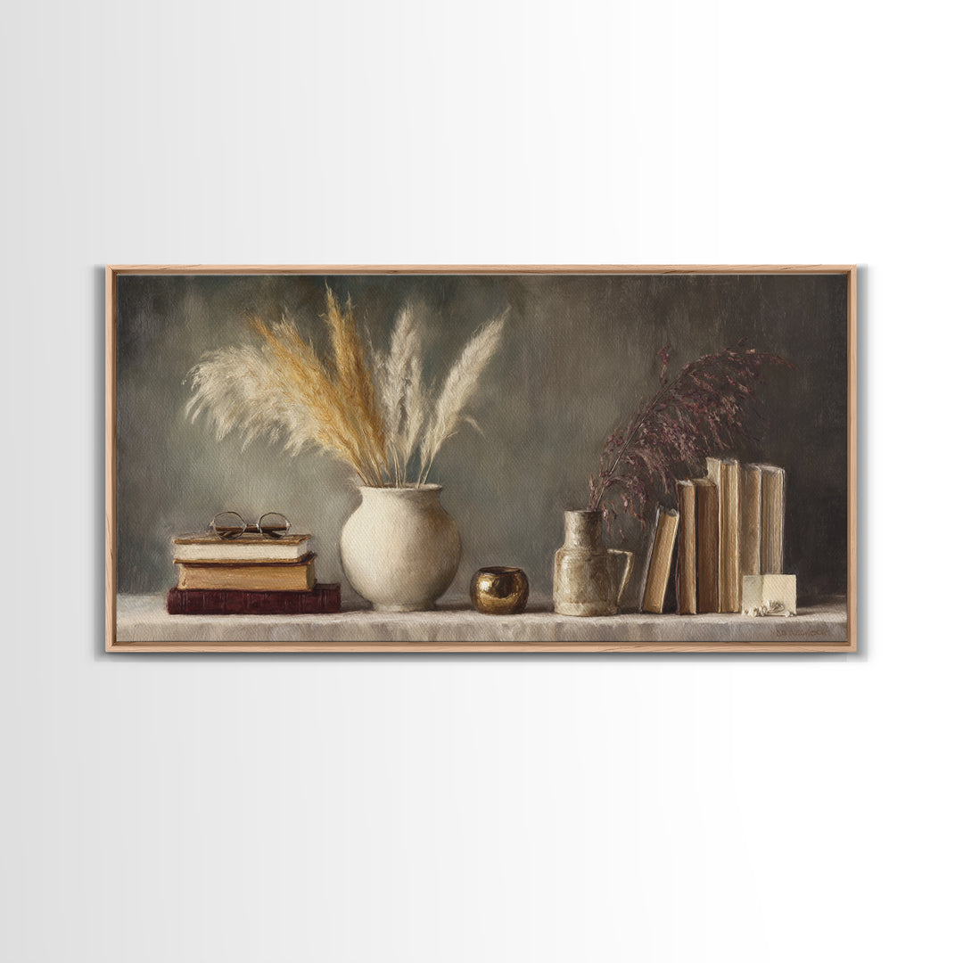 Sunlit Interior Still Life Canvas Print, Art, Room Decor, Living Room Decor, Fine Art, Art Commission, Digital Wall Art, ART-2x1-58